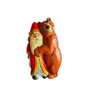 House Of Hatten Limited Edition Susan M. Smith Bear Hugging Santa Claus Figurine